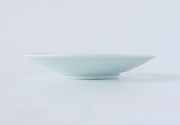 波佐見焼 陶房青 窯元 青白磁線彫5寸皿【陶房青 AO SHOP】
