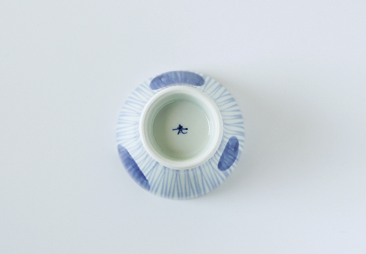 波佐見焼　窯元　陶房青　AO SHOP　吉村陶苑　丸紋十草　新仙茶（大）