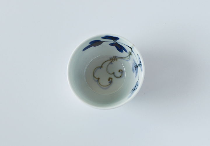 波佐見焼　窯元　陶房青　AO SHOP　吉村陶苑　シダ紋　そば猪口