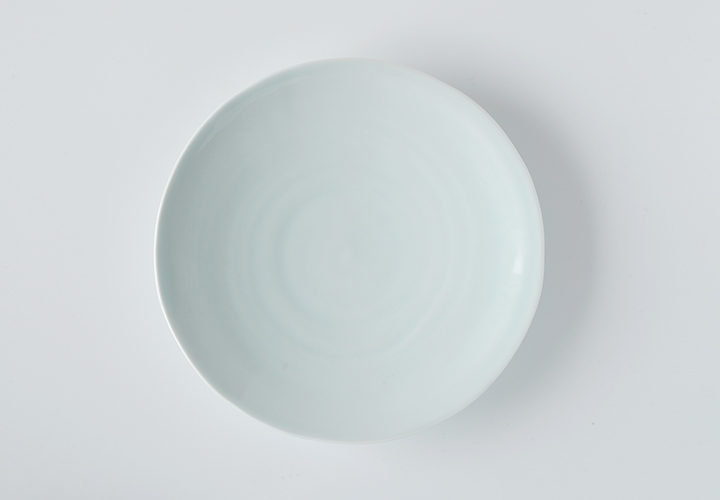 波佐見焼　窯元　陶房青　AO SHOP　吉村陶苑　白亜　７寸皿